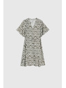 Moodo Ženska ohlapna vzorčasta obleka Moodo