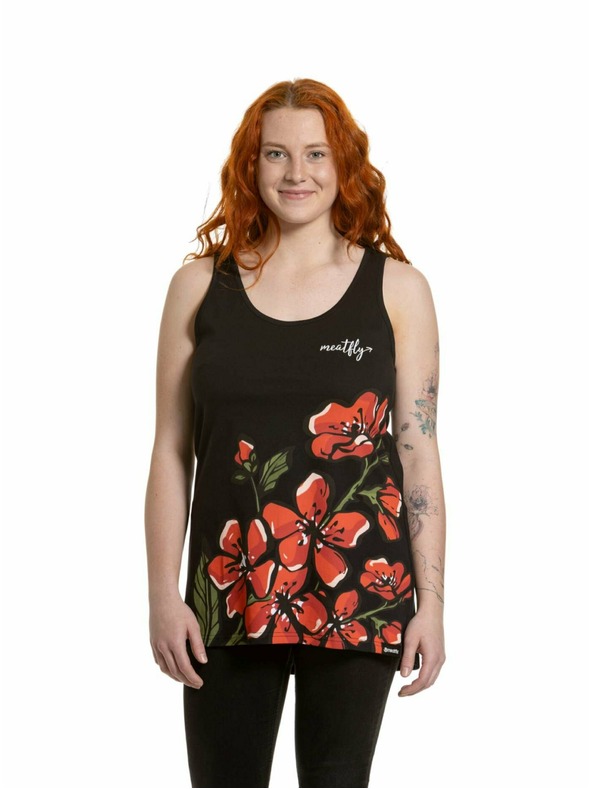 Meatfly Meatfly ženska tank top majica Zoe Red Flower