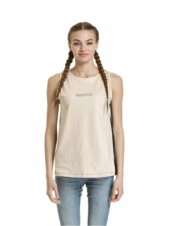 Meatfly Meatfly ženska tank top majica Hailey Tapioca / Black