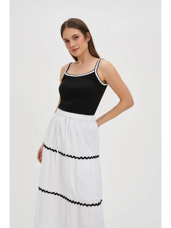 Moodo Ženska črna tank top majica