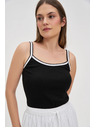 Moodo Ženska črna tank top majica