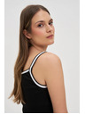 Moodo Ženska črna tank top majica