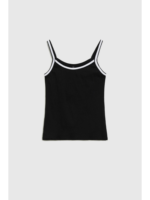 Moodo Ženska črna tank top majica