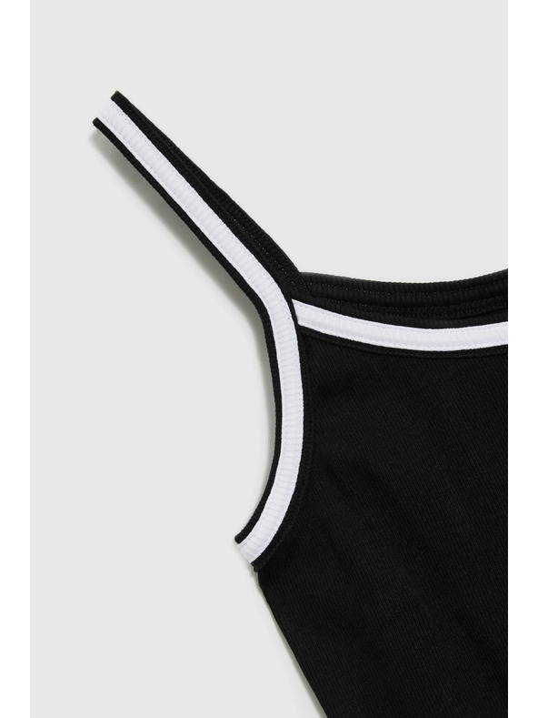 Moodo Ženska črna tank top majica