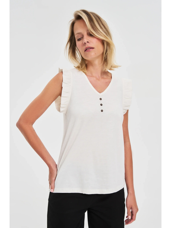 Moodo Ženska majica Moodo – bela