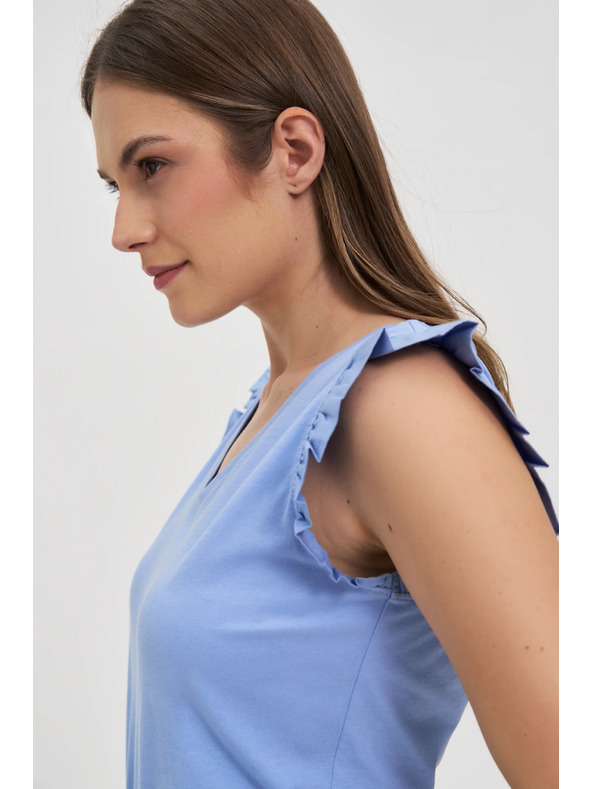 Moodo Ženska majica Moodo z volani