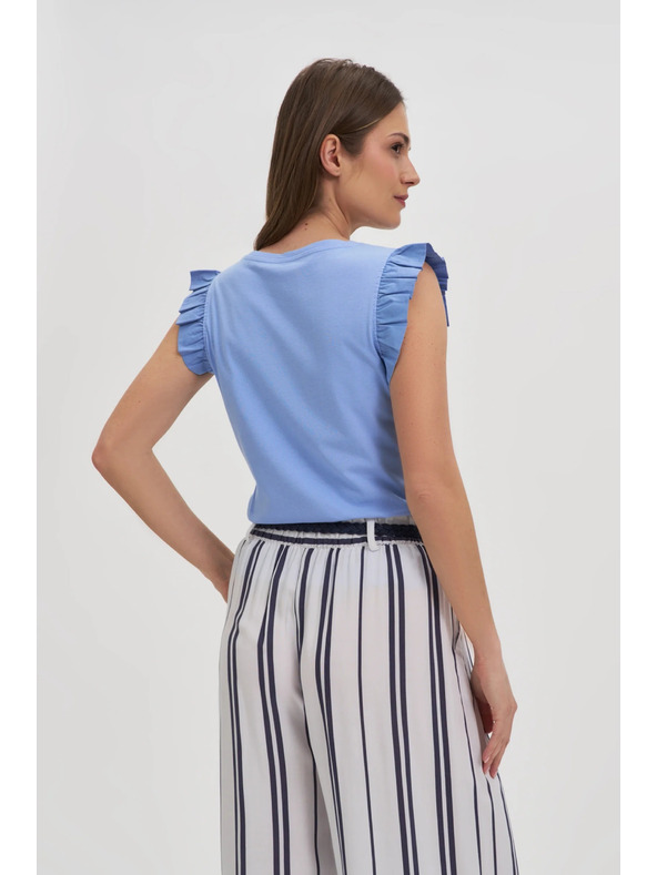 Moodo Ženska majica Moodo z volani