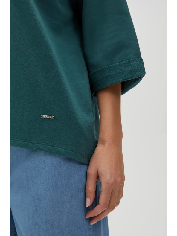 Moodo Zelena jopica s tričetrtinskim rokavom