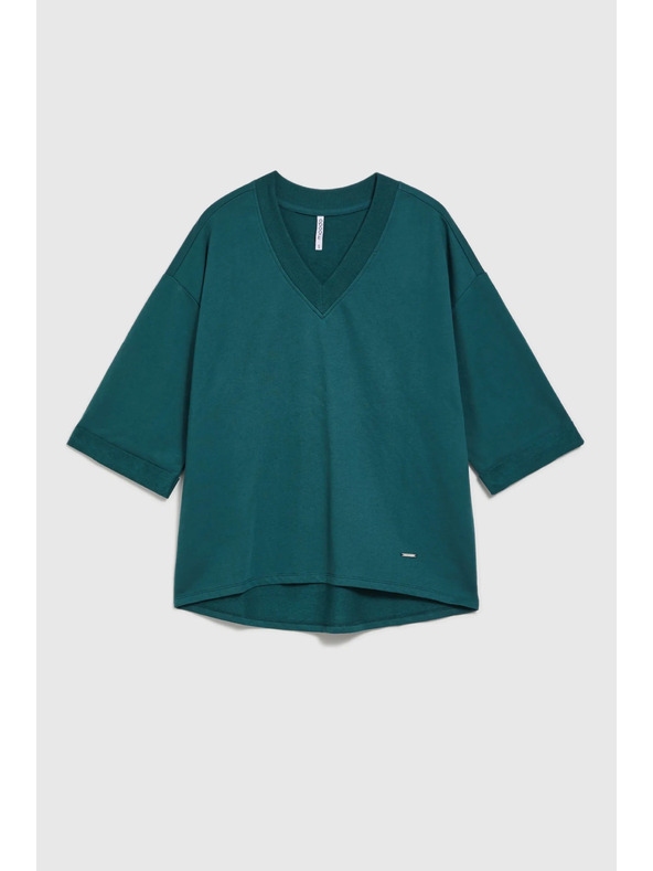 Moodo Zelena jopica s tričetrtinskim rokavom