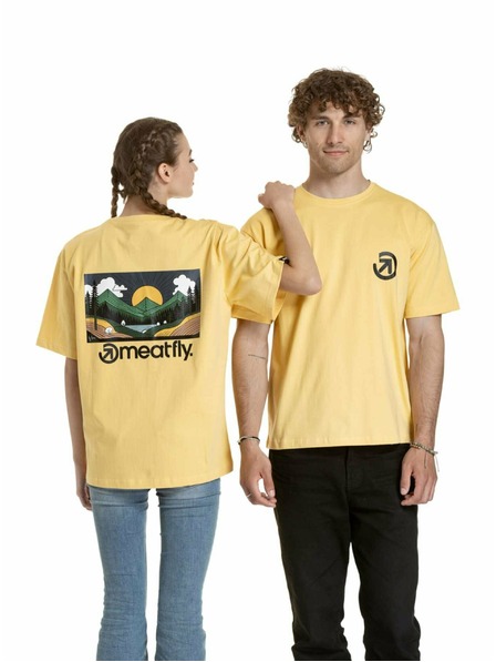 Meatfly Meatfly unisex majica Cachuma Cornsilk Mountains