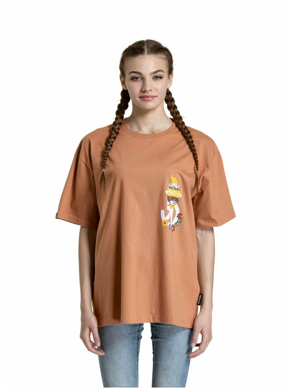 Meatfly Meatfly unisex majica Dwarf Cork Dwarf | Rjava