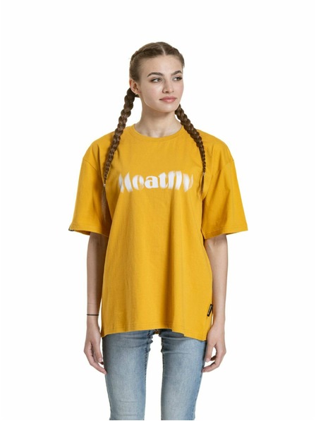 Meatfly Meatfly unisex majica Domes Gold Bronze Blured | Rjava
