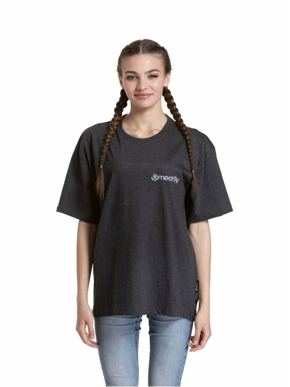 Meatfly Meatfly unisex majica Minimal Charcoal Heather | Siva