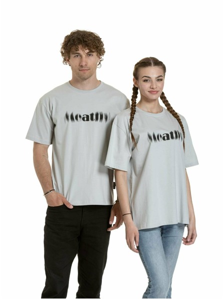 Meatfly Meatfly unisex majica Domes Stone Blured | Siva