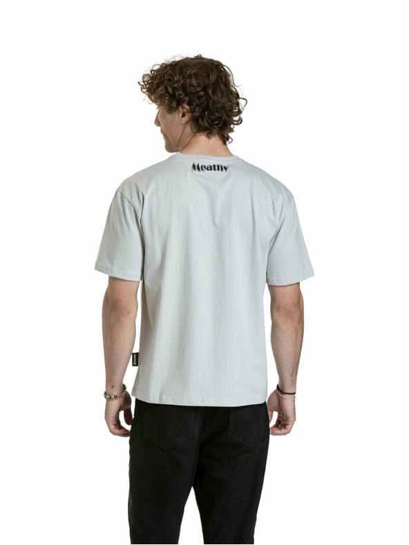 Meatfly Meatfly unisex majica Domes Stone Blured | Siva