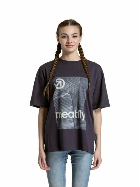 Meatfly Meatfly unisex majica Junglist Green Yellow Leaf | Siva