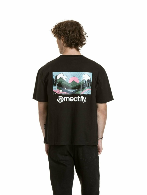 Meatfly Meatfly unisex majica Cachuma Black Blured