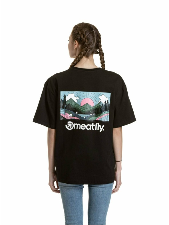 Meatfly Meatfly unisex majica Cachuma Black Blured