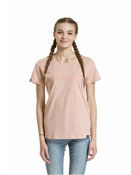 Meatfly Meatfly ženska majica Ladies MF Logo Sepia Rose | Roza