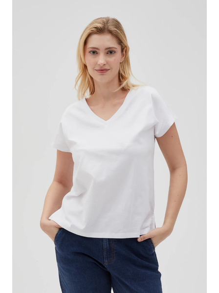 Moodo Ženská osnovna majica Moodo – bela