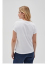 Moodo Ženská osnovna majica Moodo – bela