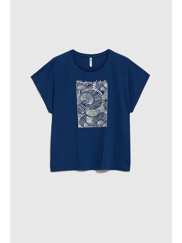 Moodo Ženská majica Moodo – temno modra