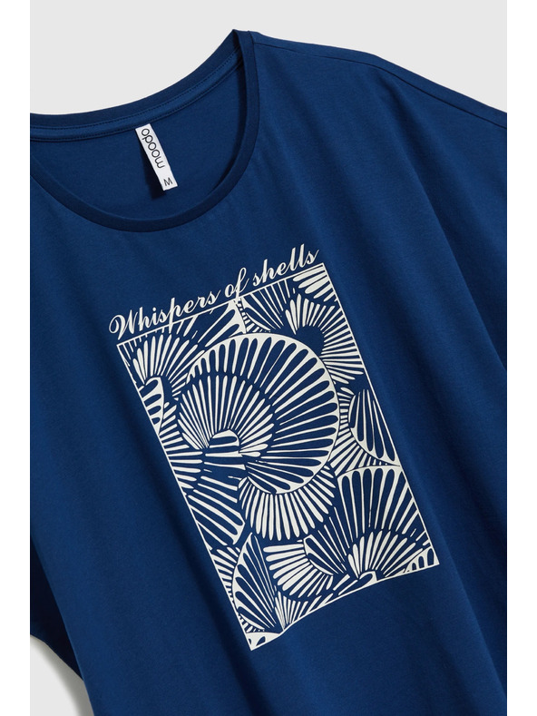 Moodo Ženská majica Moodo – temno modra