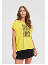 Moodo Ženská majica Moodo – rumena
