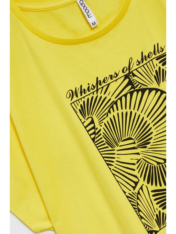 Moodo Ženská majica Moodo – rumena