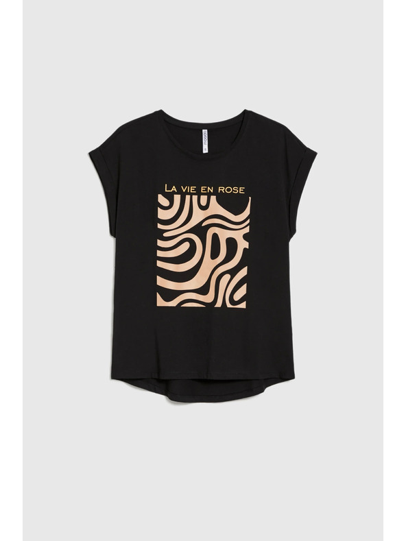 Moodo Ženska majica Moodo – črna