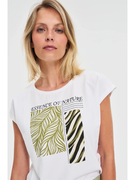 Moodo Ženska majica Moodo – bela