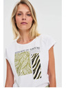 Moodo Ženska majica Moodo – bela