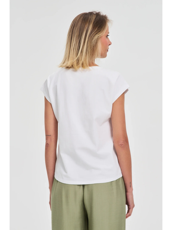 Moodo Ženska majica Moodo – bela