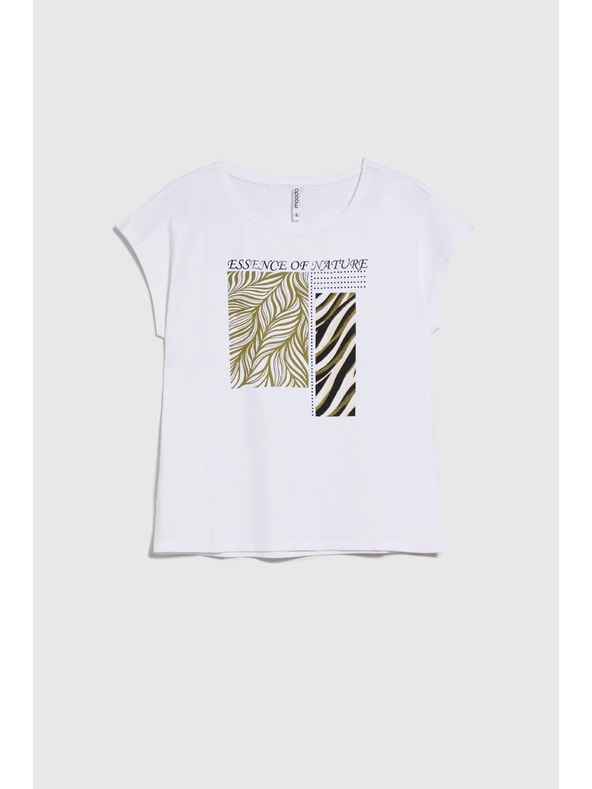 Moodo Ženska majica Moodo – bela