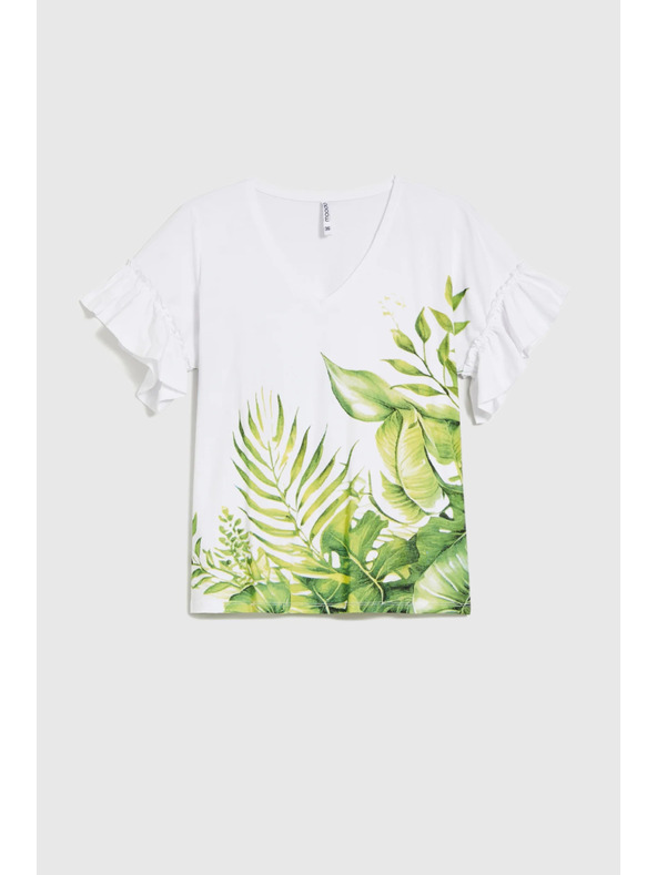 Moodo Bel top s cvetličnim potiskom