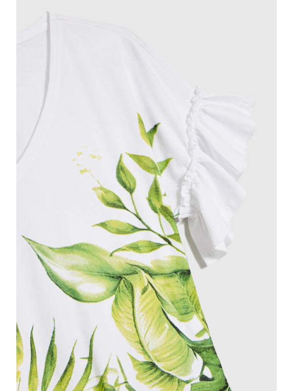 Moodo Bel top s cvetličnim potiskom