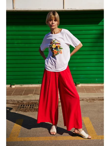 Moodo Ženska majica Moodo – bela