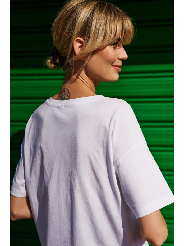 Moodo Ženska majica Moodo – bela