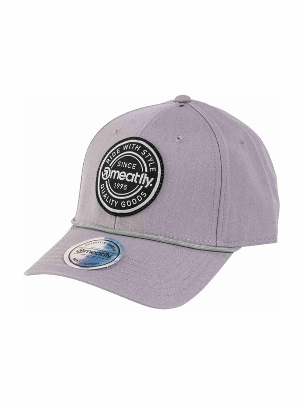 Meatfly Meatfly šiltovka Jogger Flexfit Recycled Grey Label | Siva |