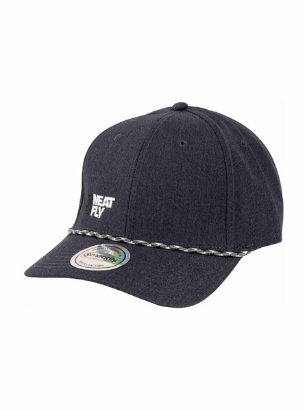 Meatfly Meatfly šiltovka Dustin Flexfit Recycled Anthracite / White Decent Revital | Siva | Velikost