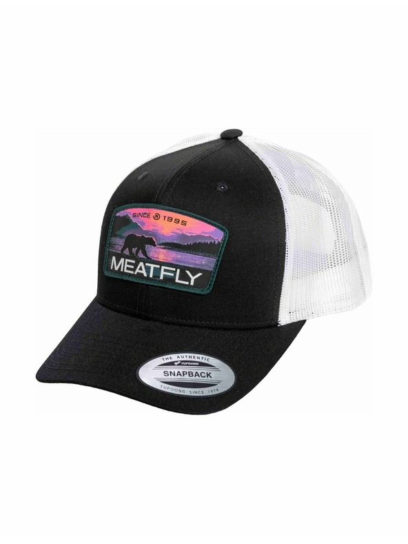 Meatfly Meatfly šiltovka MF View Trucker Purple Alaska / Black / White | Črna