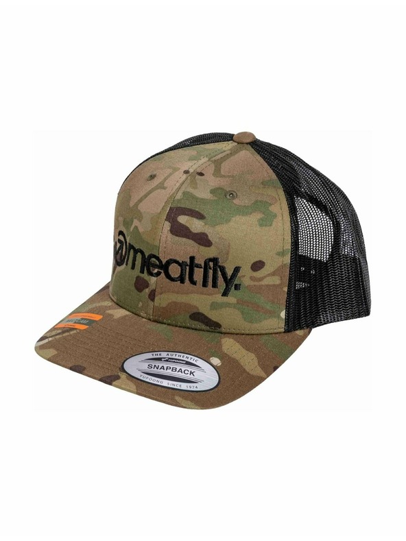 Meatfly Meatfly šiltovka MF Logo Trucker Black / Multicam | Črna
