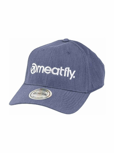 Meatfly Meatfly šiltovka Gaten Flexfit Blue / White Logo | Bela | Velikost