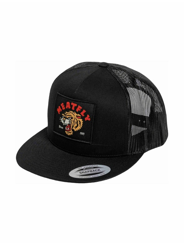Meatfly Meatfly šiltovka Thunderbolt Trucker Tiger / Black | Črna