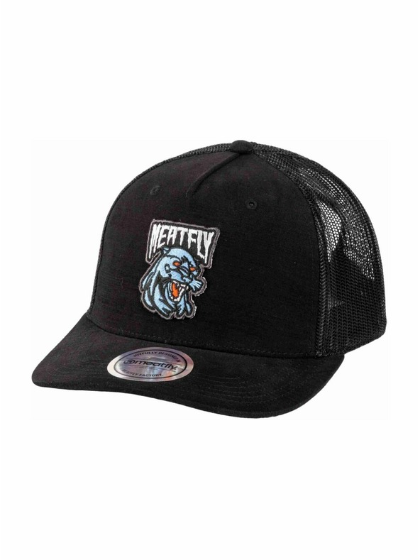 Meatfly Meatfly šiltovka Hawkye Trucker Black Panther | Črna |