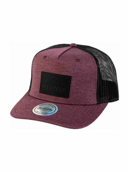 Meatfly Meatfly šiltovka Corey Trucker Wine Red Live | Črna |