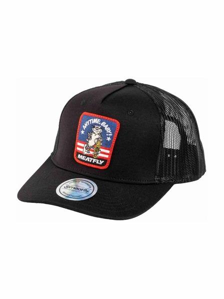 Meatfly Meatfly kapa Corey Trucker Black Tomcat | Črna |