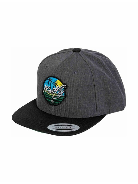 Meatfly Meatfly kapa Flanker Snapback Beach / Charcoal / Black | Črna