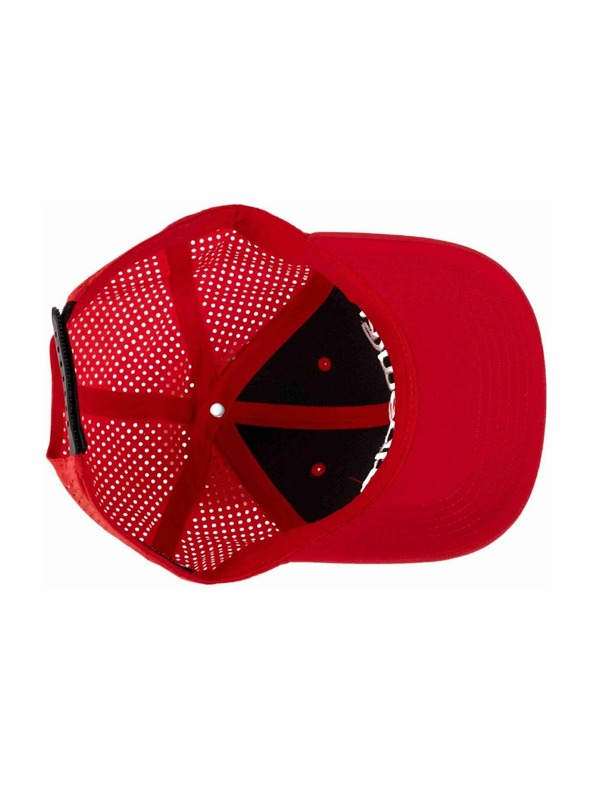 Meatfly Meatfly kapa Nollie Perfor Cap Red / White Logo | Bela | Velikost