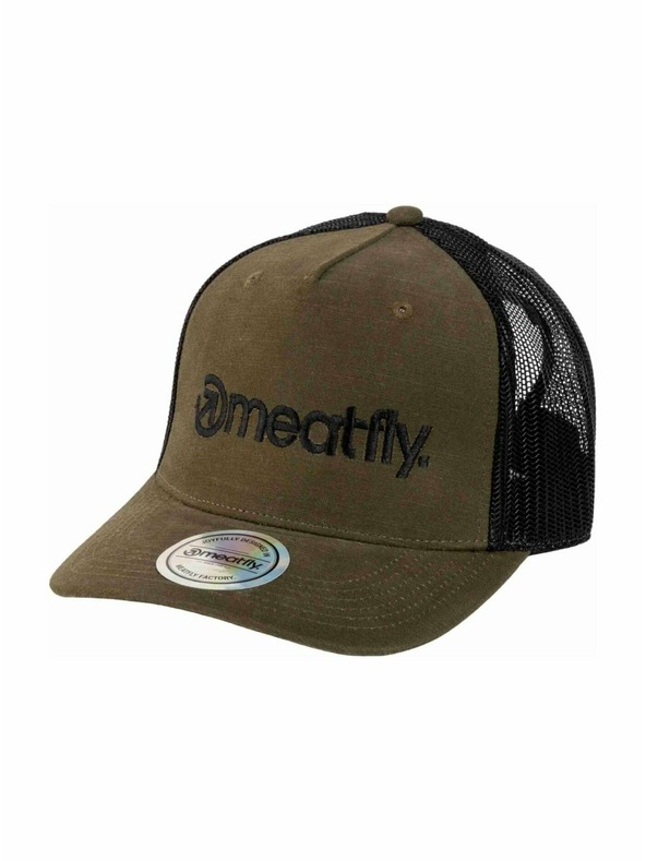 Meatfly Meatfly kapa Shaun Trucker Army / Camo Logo | Črna | Velikost
